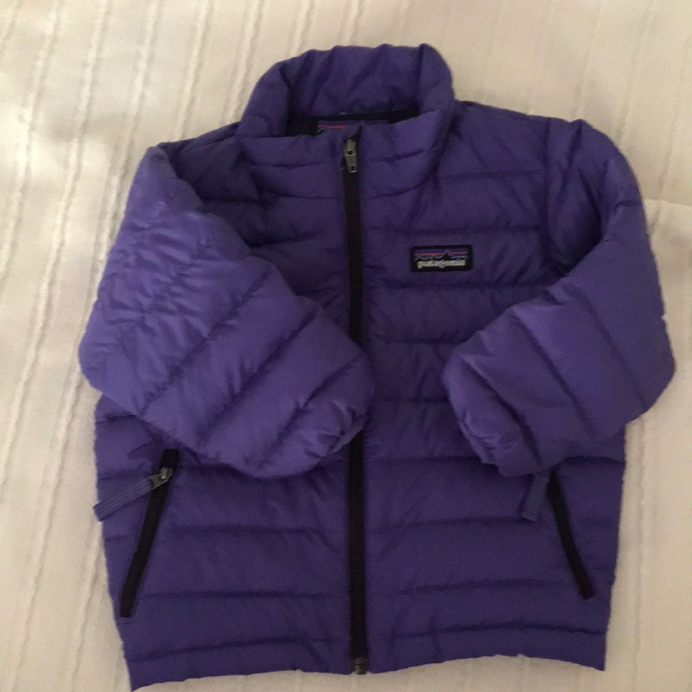 Patagonia purple down jacket toddler
